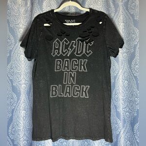Torrid Vinyl Icons Distressed Graphic Tee | Size 00 | Distressed | Rock Band